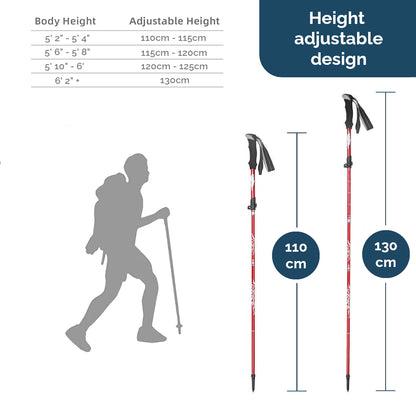 Tekore Trek Pro hiking and walking poles - Pair